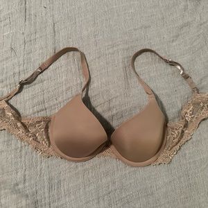 Nude Calvin Klein lacy bra 34B
